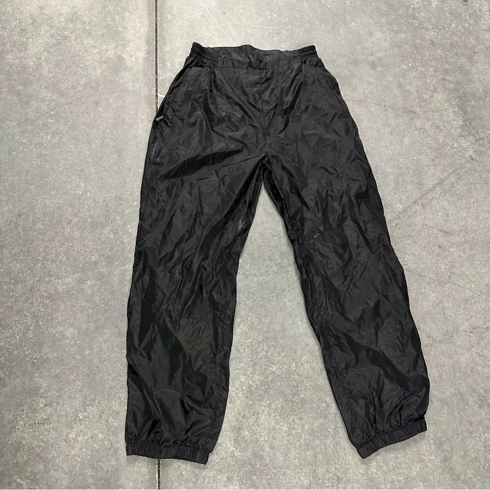 Vintage 90s Sierra Design black swishy rain windbreaker jogger pants M petite